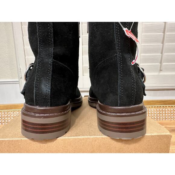 Amazon.com | Blondo Women Blondo Rorie Ankle Booties Black Suede Lug Sole Size 6.5 NWT Waterproof